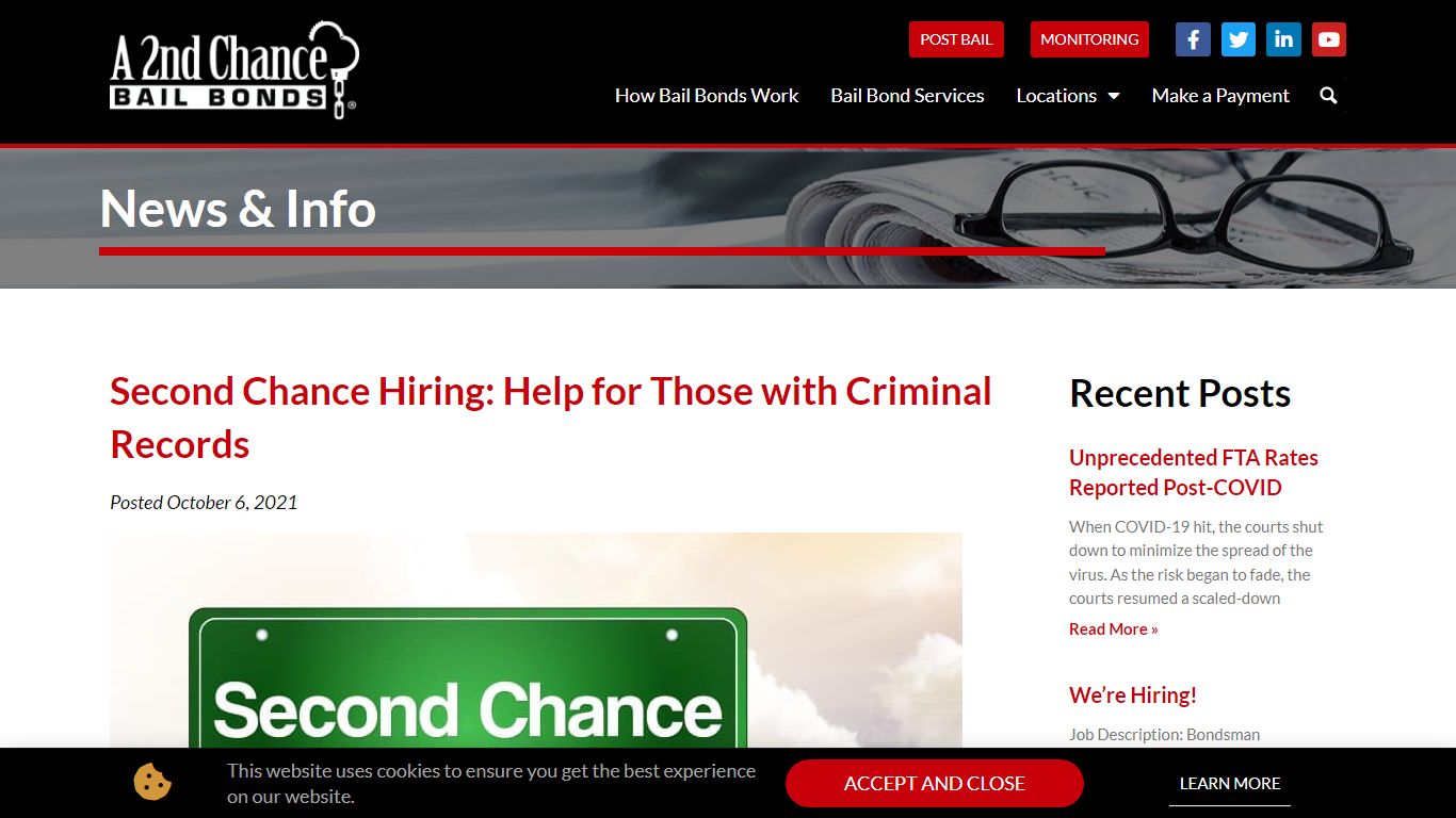 Second Chance Hiring - Jobs for those with Criminal Records