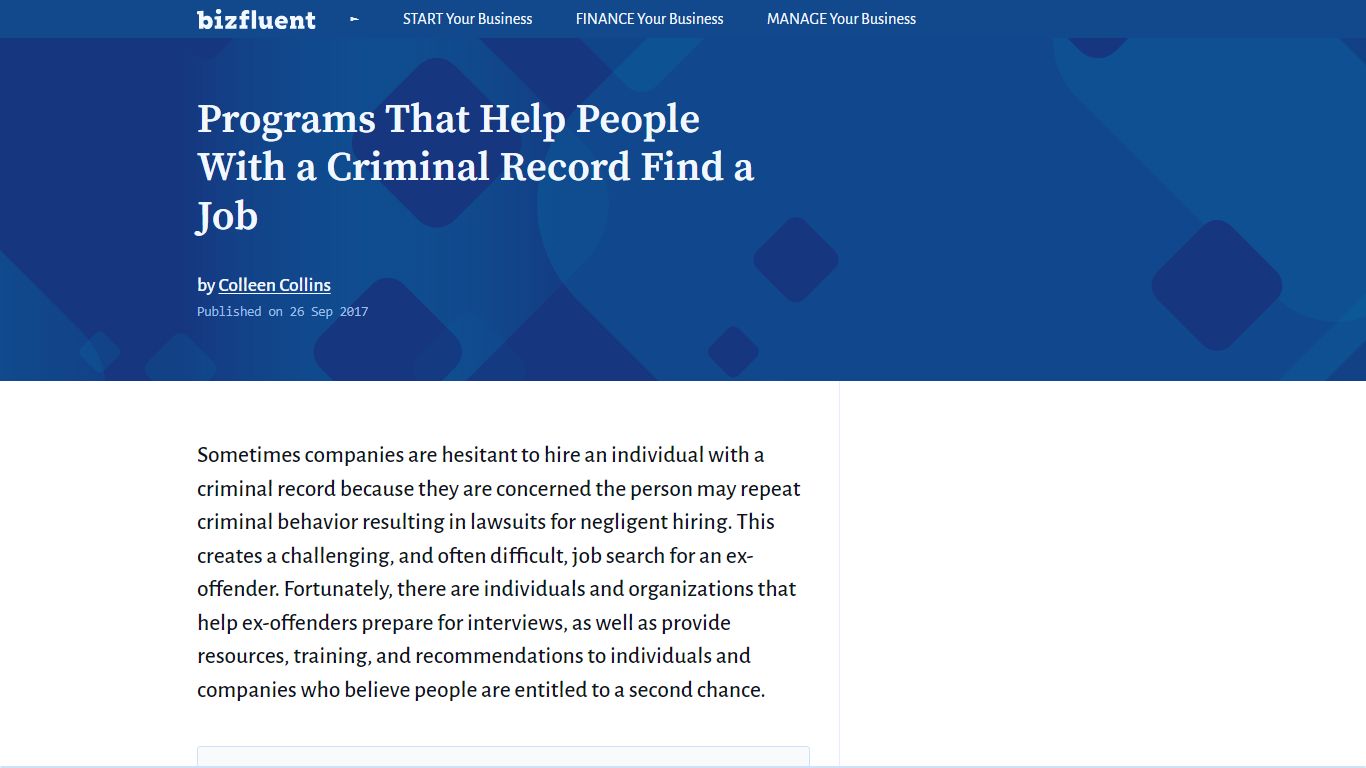 Programs That Help People With a Criminal Record Find a Job